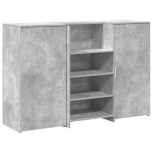 Recepční stůl betonově šedý 155x50x103,5 cm kompozitní dřevo - obrázek 2