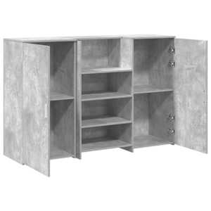 Recepční stůl betonově šedý 155x50x103,5 cm kompozitní dřevo - obrázek 6