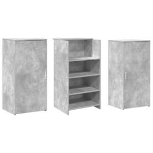 Recepční stůl betonově šedý 155x50x103,5 cm kompozitní dřevo - obrázek 7