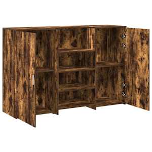 Recepční stůl kouřový dub 155x50x103,5 cm kompozitní dřevo - obrázek 6