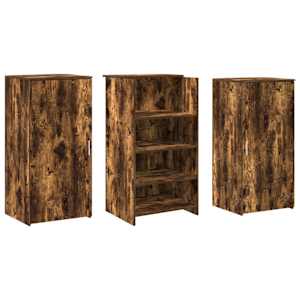 Recepční stůl kouřový dub 155x50x103,5 cm kompozitní dřevo - obrázek 7