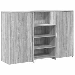 vidaXL vastuv&otilde;tulaud, hall sonoma tamm, 155x50x103,5 cm, tehispuit