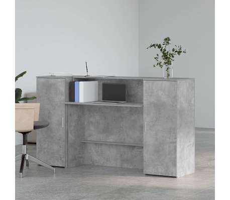 vidaXL m&oacute;tt&ouml;kubor&eth; Steinsteypa Gr&aacute;tt 100x50x103,5 cm Hanna&eth;ur vi&eth;ur