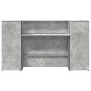 Recepční stůl betonově šedý 180x50x103,5 cm kompozitní dřevo - obrázek 5