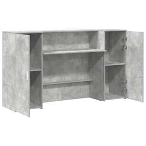 Recepční stůl betonově šedý 180x50x103,5 cm kompozitní dřevo - obrázek 6