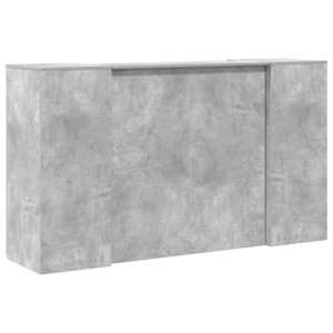Recepční stůl betonově šedý 180x50x103,5 cm kompozitní dřevo - obrázek 11