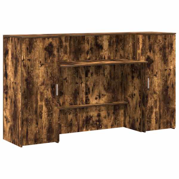 vidaXL vastuv&otilde;tulaud, suitsutatud tamm, 180x50x103,5 cm, tehispuit