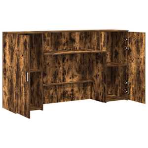 Recepční stůl kouřový dub 180x50x103,5 cm kompozitní dřevo - obrázek 6