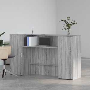 vidaXL m&oacute;tt&ouml;kubor&eth; Gr&aacute;tt Sonoma 180x50x103,5 cm Hanna&eth;ur vi&eth;ur