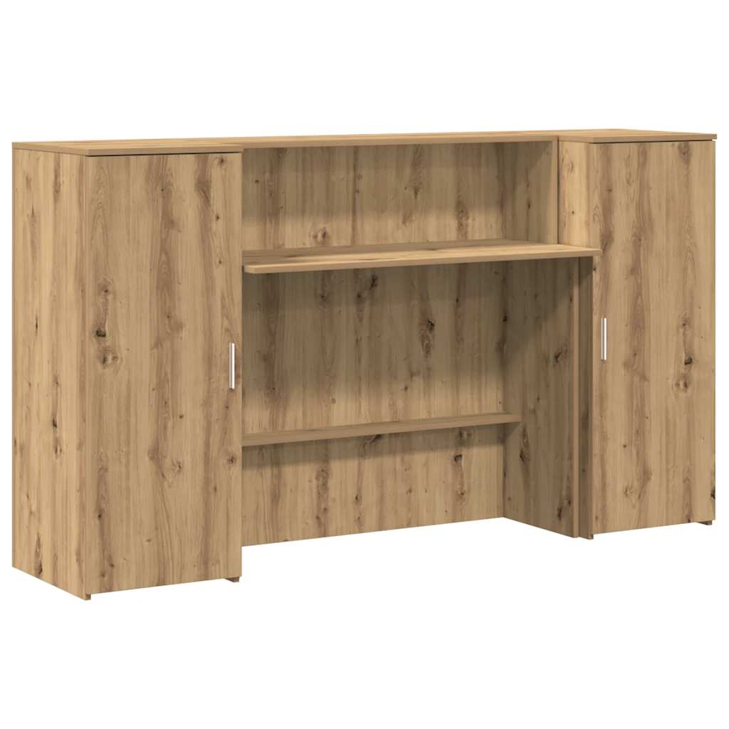 vidaXL Recepční stůl dub artisan 180x50x103,5 cm kompozitní dřevo