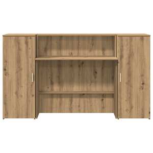Recepční stůl dub artisan 180x50x103,5 cm kompozitní dřevo - obrázek 5