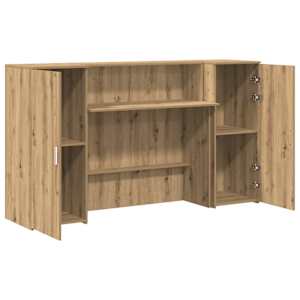 Recepční stůl dub artisan 180x50x103,5 cm kompozitní dřevo - obrázek 7