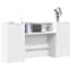  vidaXL recepciós pult fehér 200x50x103,5 cm szerelt fa termék 2. képe