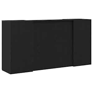 Recepční stůl černý dub 200x50x103,5 cm kompozitní dřevo - obrázek 11
