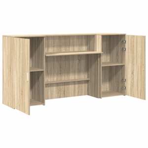 Recepční stůl dub sonoma 200x50x103,5 cm kompozitní dřevo - obrázek 6