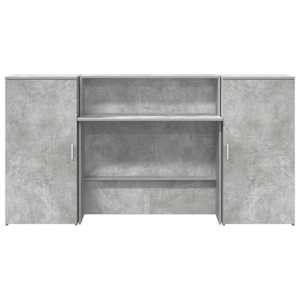 Recepční stůl betonově šedý 200x50x103,5 cm kompozitní dřevo - obrázek 5