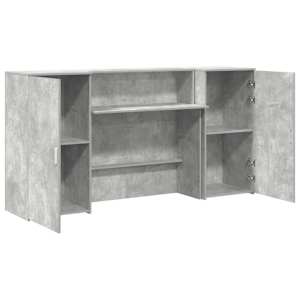 Recepční stůl betonově šedý 200x50x103,5 cm kompozitní dřevo - obrázek 6