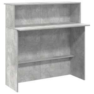 Recepční stůl betonově šedý 200x50x103,5 cm kompozitní dřevo - obrázek 8