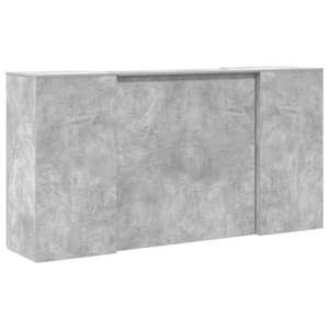 Recepční stůl betonově šedý 200x50x103,5 cm kompozitní dřevo - obrázek 11