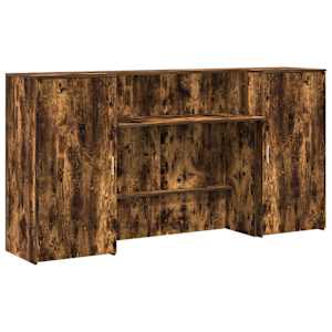 Recepční stůl kouřový dub 200x50x103,5 cm kompozitní dřevo - obrázek 2