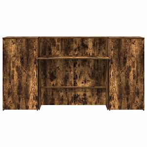 Recepční stůl kouřový dub 200x50x103,5 cm kompozitní dřevo - obrázek 5