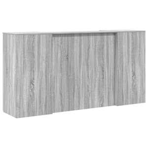 Recepční stůl hnědý dub 200x50x103,5 cm kompozitní dřevo - obrázek 11