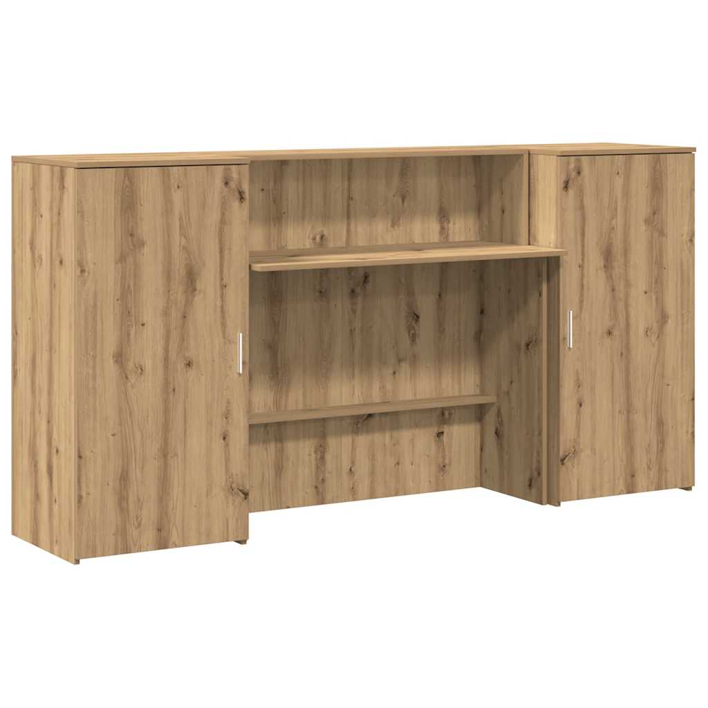 vidaXL Recepční stůl dub artisan 200x50x103,5 cm kompozitní dřevo