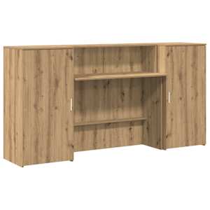 Recepční stůl dub artisan 200x50x103,5 cm kompozitní dřevo - obrázek 2