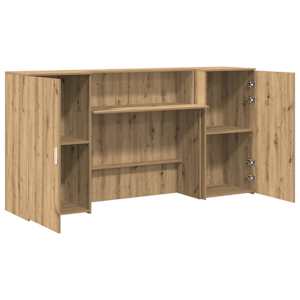 Recepční stůl dub artisan 200x50x103,5 cm kompozitní dřevo - obrázek 6