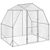 vidaXL Kana jooks 2,5x2x2,25 m tsingitud teras