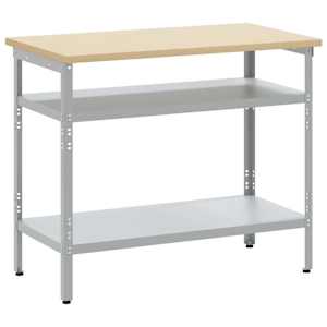vidaXL T&ouml;&ouml;laud riiuliga Hall ja Beez 100 x 55 x 85 cm Teras