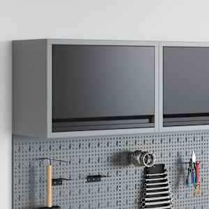 Omarica za orodje s shranjevanjem Črna in siva 50 x 25 x 35 cm