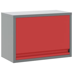 Nástrojová skříň s úložištěm Červená a šedá 50 x 25 x 35 cm - obrázek 2