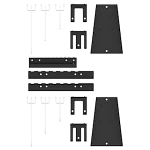 Panel na nářadí 3 pcs Šedá 150 x 1 x 60 cm - obrázek 10