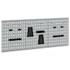 vidaXL T&ouml;&ouml;riistade seinapaneel 3 tk Hall 150 x 1 x 60 cm