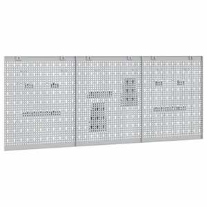 Panel na nářadí 3 pcs Šedá 150 x 1 x 60 cm - obrázek 7