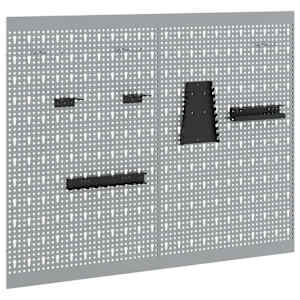 Panel na nářadí 2 pcs Šedá 100 x 1 x 80 cm - obrázek 2