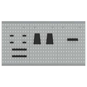 Panel na nářadí 3 ks Šedá 150 x 1 x 80 cm - obrázek 5
