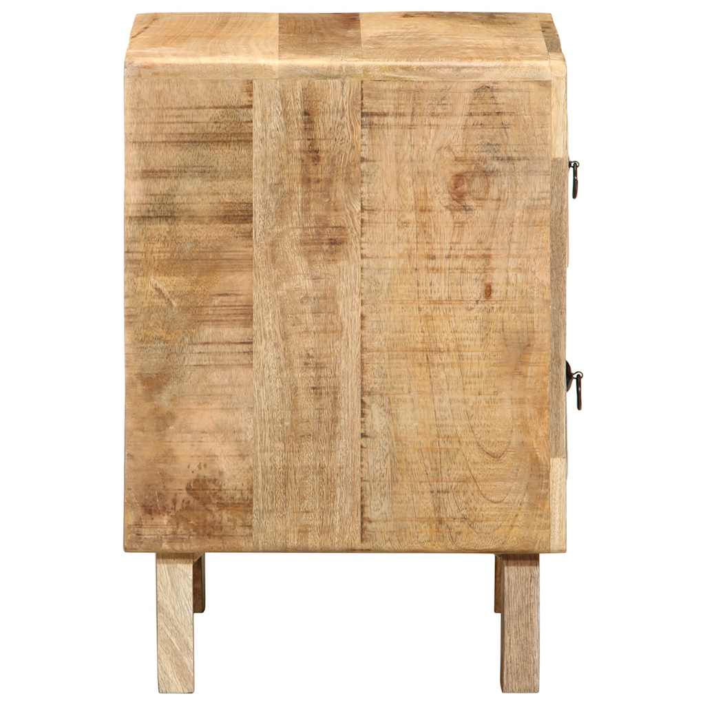 Thumbnail - vidaXL Nachttisch 2 Stk. 40x32x46 cm Raues Massivholz Mango