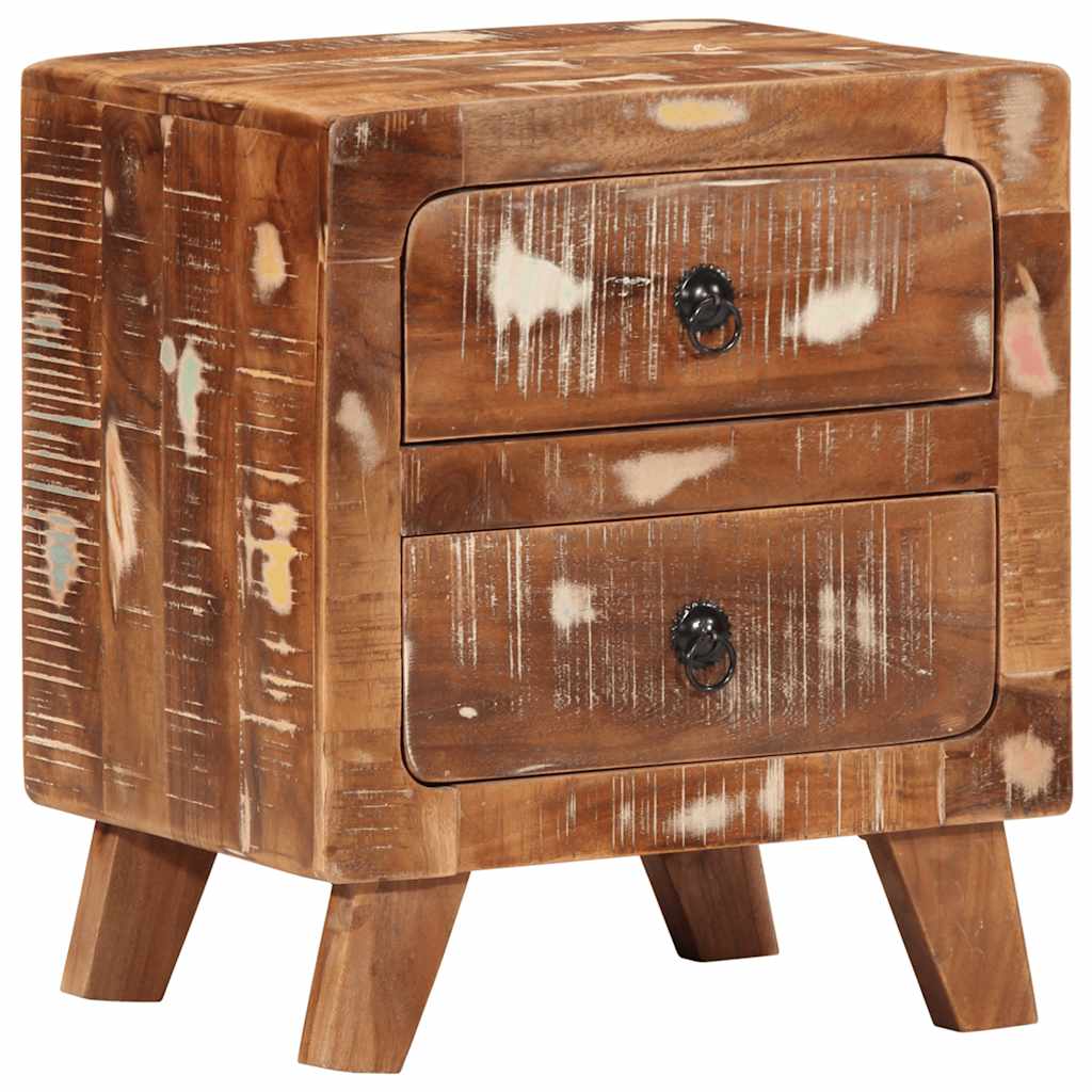 Noční stolky 2 ks 40x32x46 cm masivní recyklované dřevo - obrázek 14