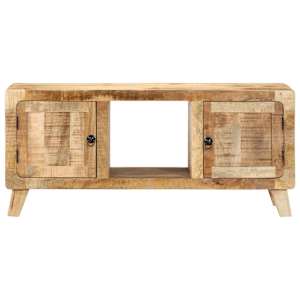 TV stolek 105x46x32 cm masivní hrubé mangovníkové dřevo - obrázek 2