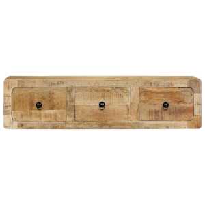 Nástěnná TV skříňka 100x32x25 cm Masivní dřevo, surové mango - obrázek 2