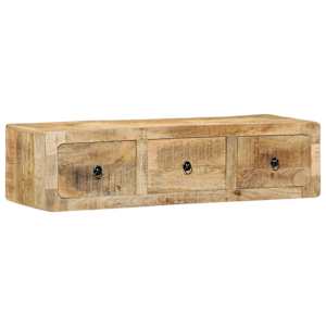 Nástěnná TV skříňka 100x32x25 cm Masivní dřevo, surové mango - obrázek 11
