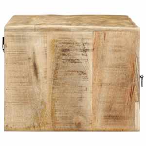 Nástěnná TV skříňka 100x32x25 cm Masivní dřevo, surové mango - obrázek 3