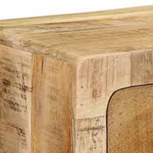Nástěnná TV skříňka 100x32x25 cm Masivní dřevo, surové mango - obrázek 5