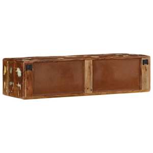 Nástěnná TV skříňka 100x32x25 cm masivní recyklované dřevo - obrázek 4