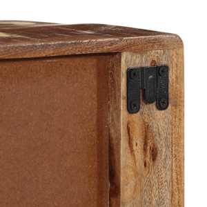 Nástěnná TV skříňka 100x32x25 cm masivní recyklované dřevo - obrázek 7