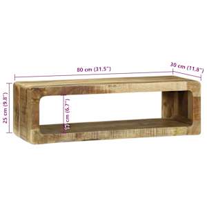 Televizní skříň 80 x 30 x 25 cm Masivní magnovníkové dřevo - obrázek 11