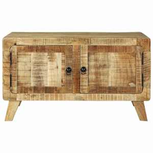 Konferenční stolek Hnědá 80 x 54 x 45 cm Masivní mangové dřevo - obrázek 4