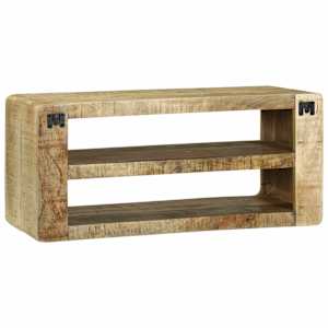 Televizní skříň 80 x 32 x 36 cm Masivní magnovníkové dřevo - obrázek 5